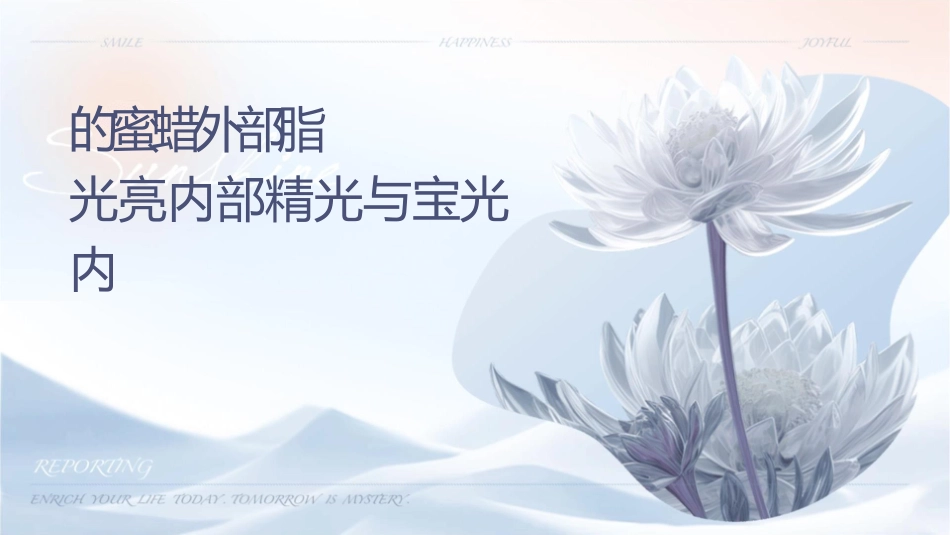 顶级的蜜蜡则外部脂光润亮内部精光与宝光内敛课件_第1页