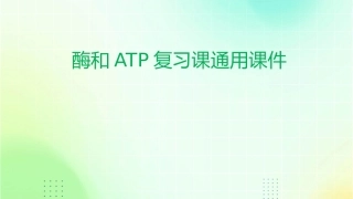 酶和ATP复习课通用课件