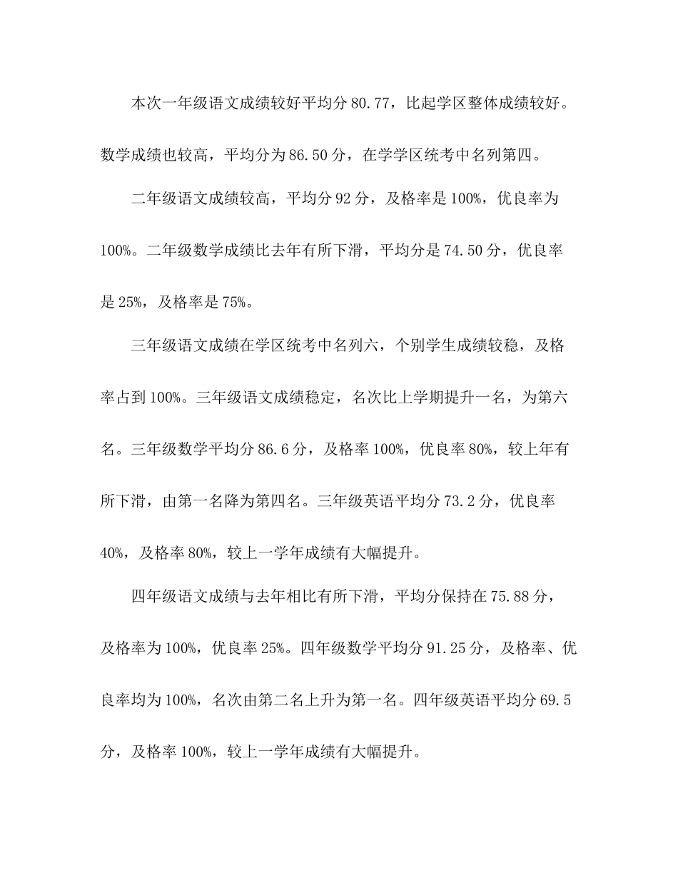 期末学科质量检测参考总结（通用）_第2页