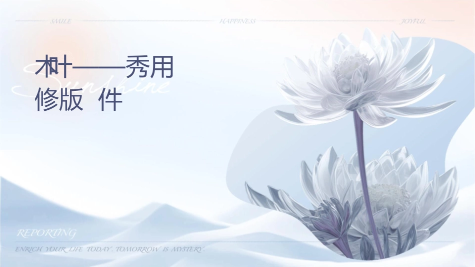说木叶——优秀实用修订版课件_第1页