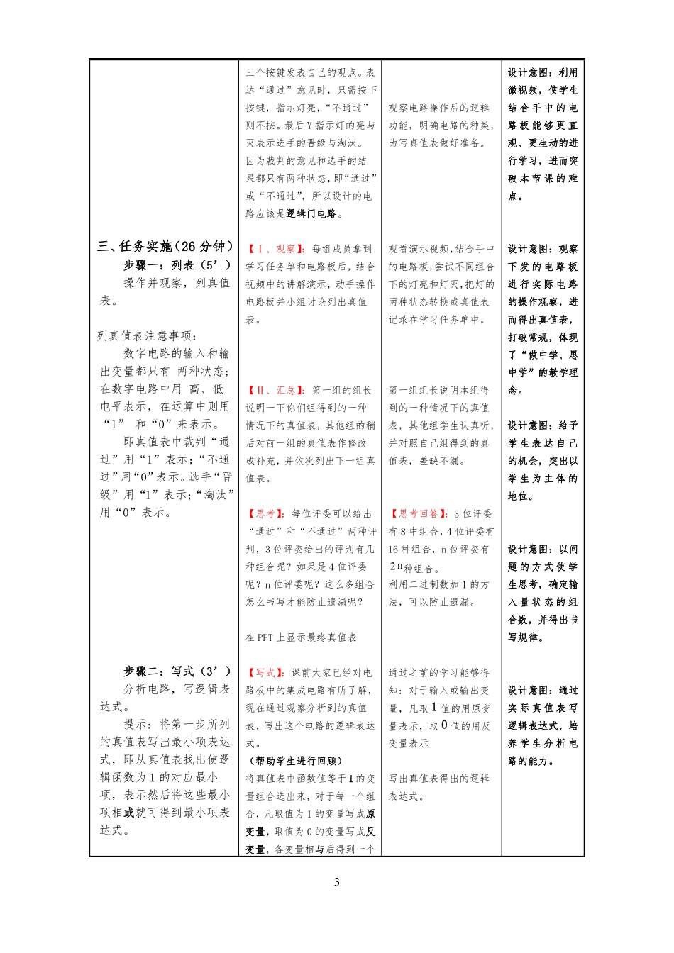 中小幼组合逻辑电路的设计—教案公开课教案教学设计课件一等奖_第3页