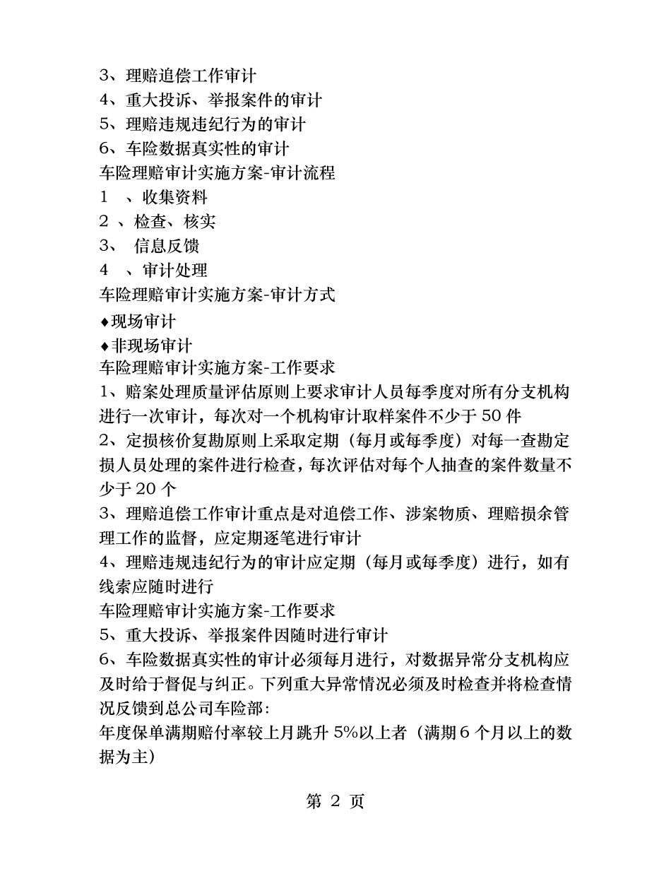平安车险理赔品质审计报告_第2页