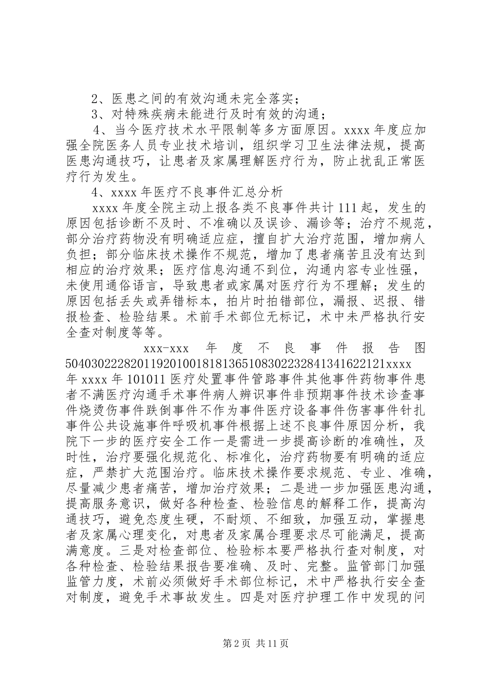 医院医疗安全分析报告_第2页