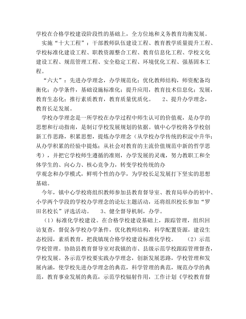 关于学校教育督导的工作计划 _第2页