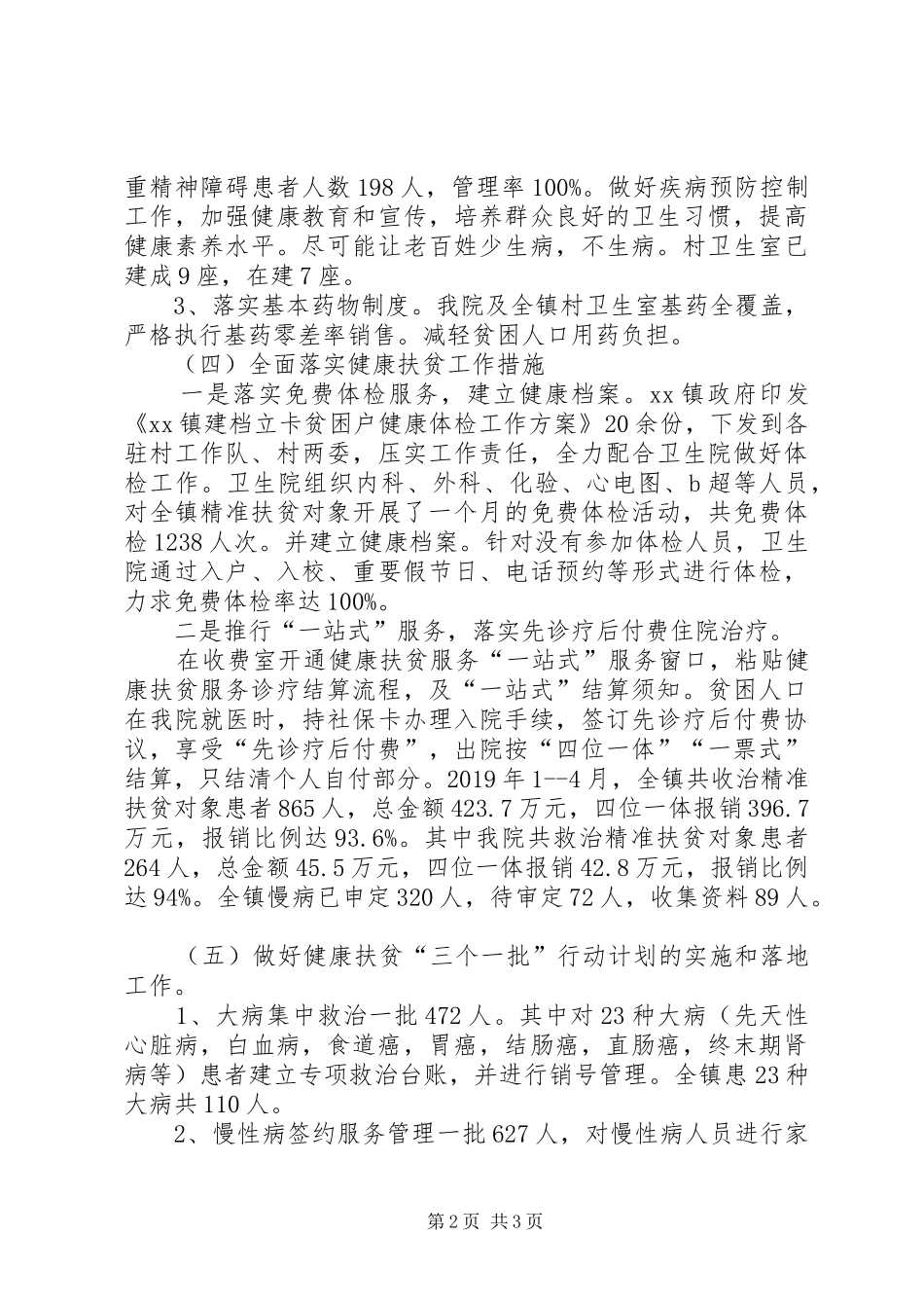医院健康扶贫工作情况汇报_第2页