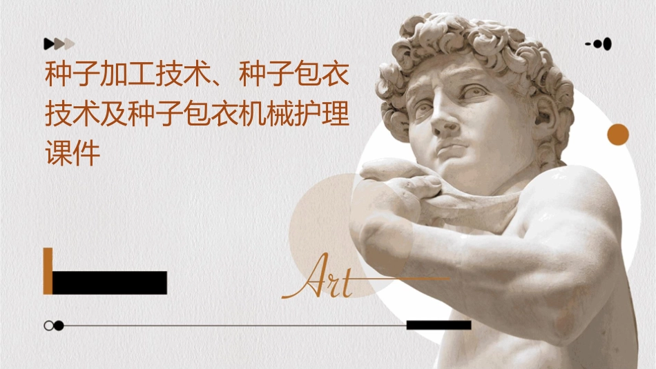 种子加工技术 种子包衣技术种子包衣机械护理课件_第1页