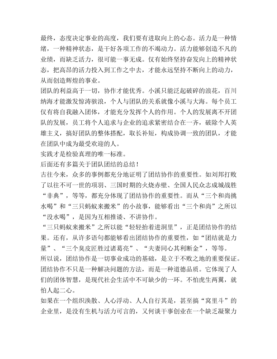 关于团队团结总结,优选1合集 _第3页