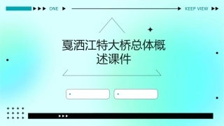 戛洒江特大桥总体概述课件