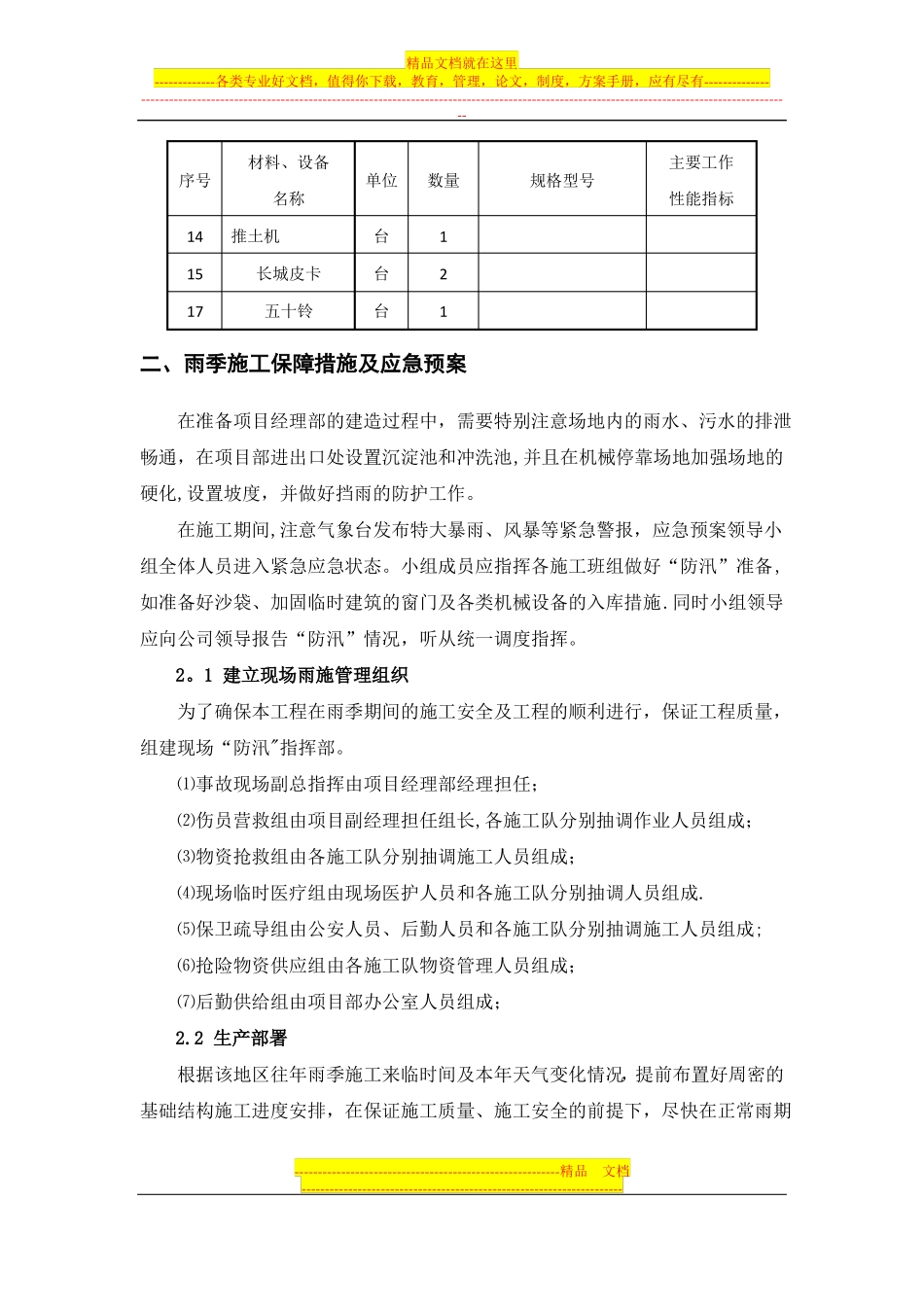 项目风险预测与应急预案_第2页