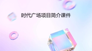 时代广场项目简介课件