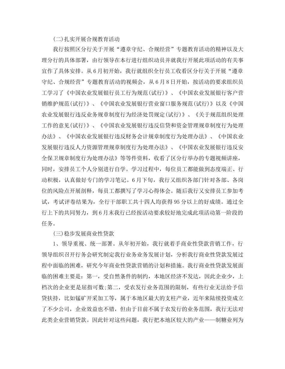 关于农业银行的总结 _第2页