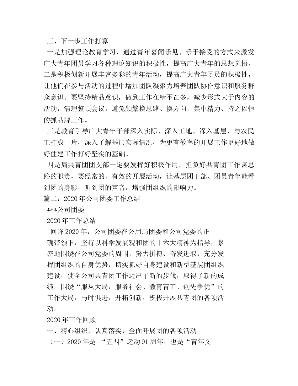 共青团工作总结 _第3页