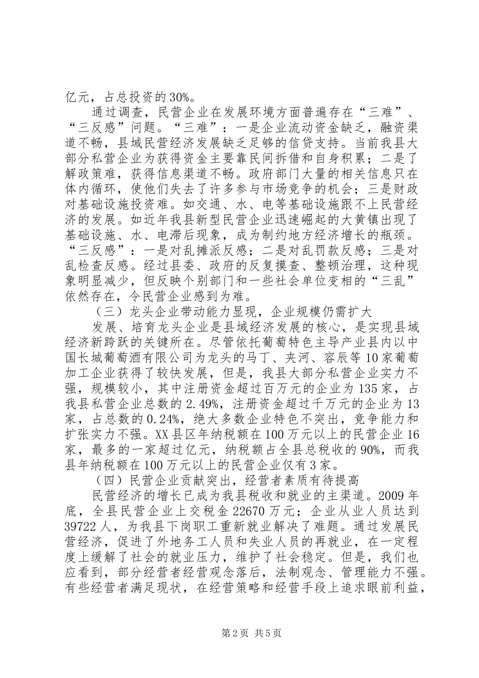做大做强民营经济的调研报告_第2页