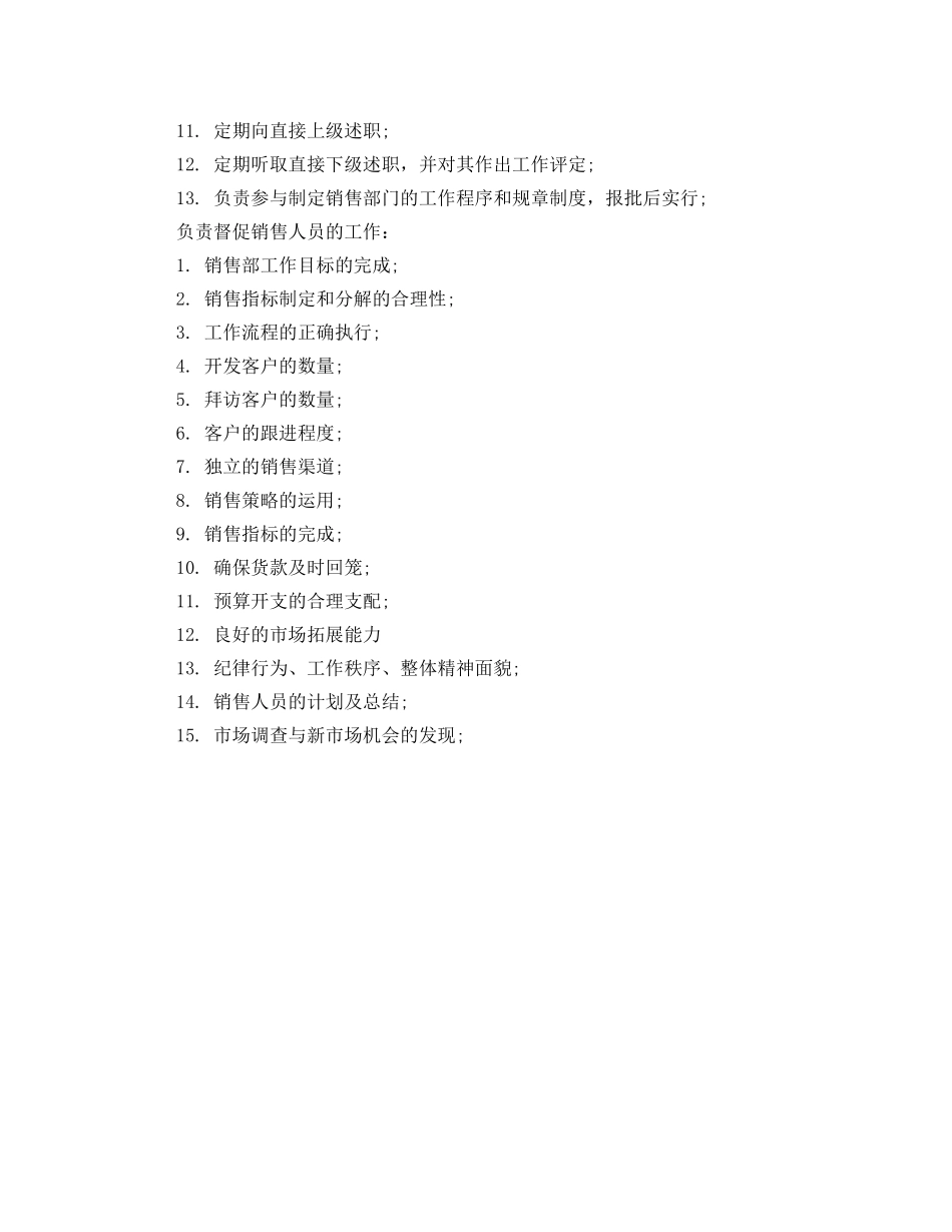 公司销售总监工作计划表格 _第2页
