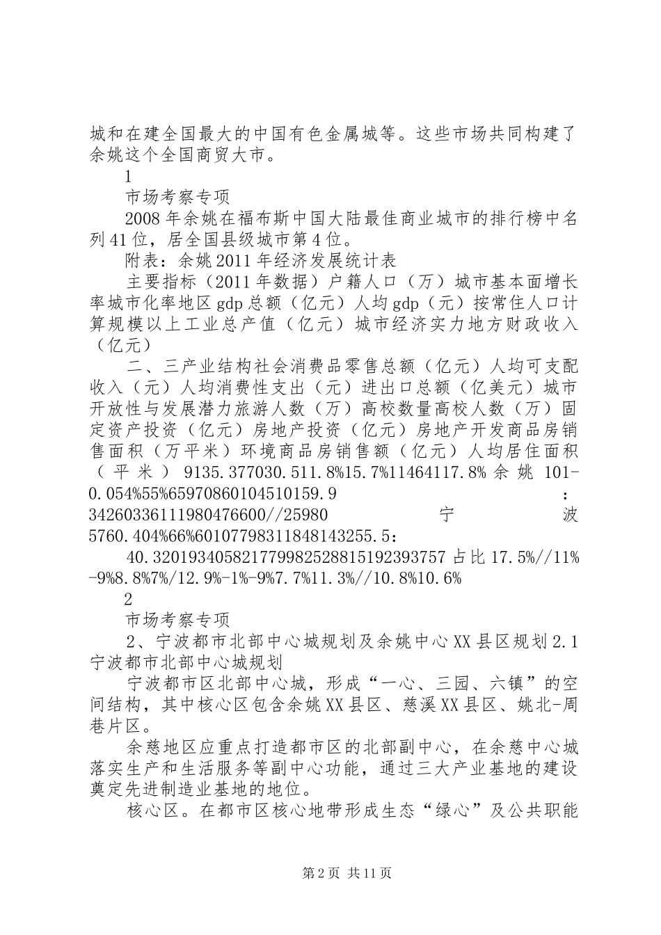 余姚房地产市场及土地考察分析报告分析_第2页