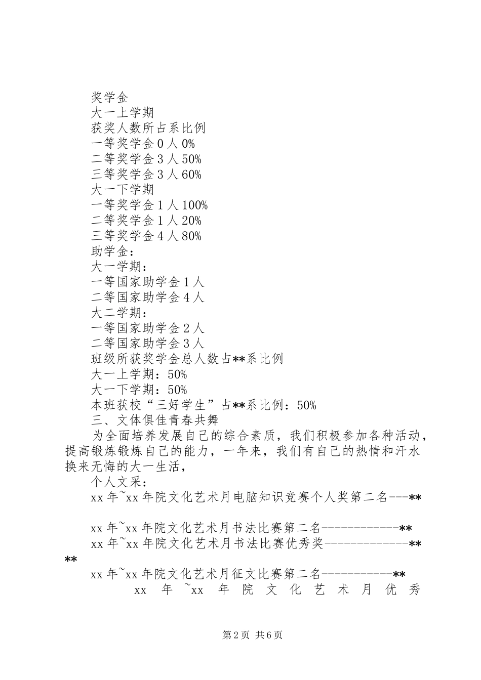 优良学风班申报报告_第2页
