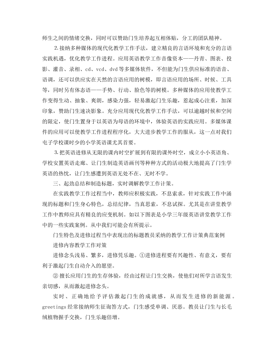 2021年英语教学工作参考总结2)_第3页