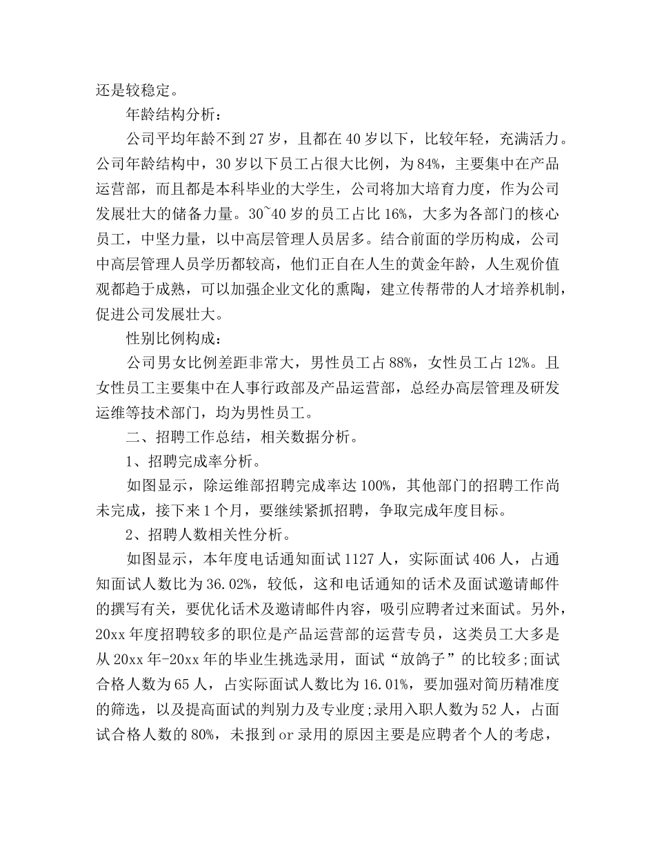 公司人力资源部年终工作总结范文五篇 _第2页