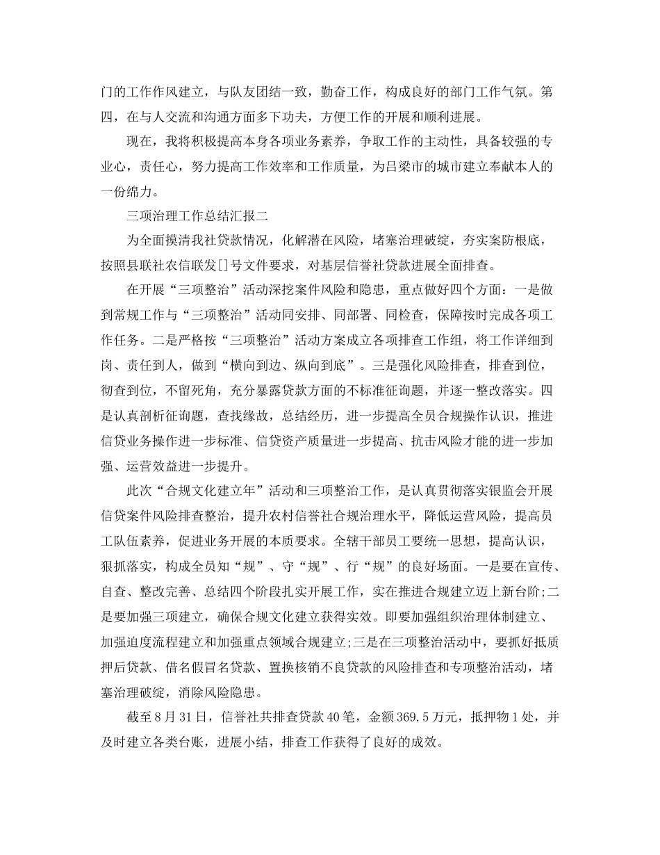 2021年工作参考总结三项治理工作参考总结汇报_第3页