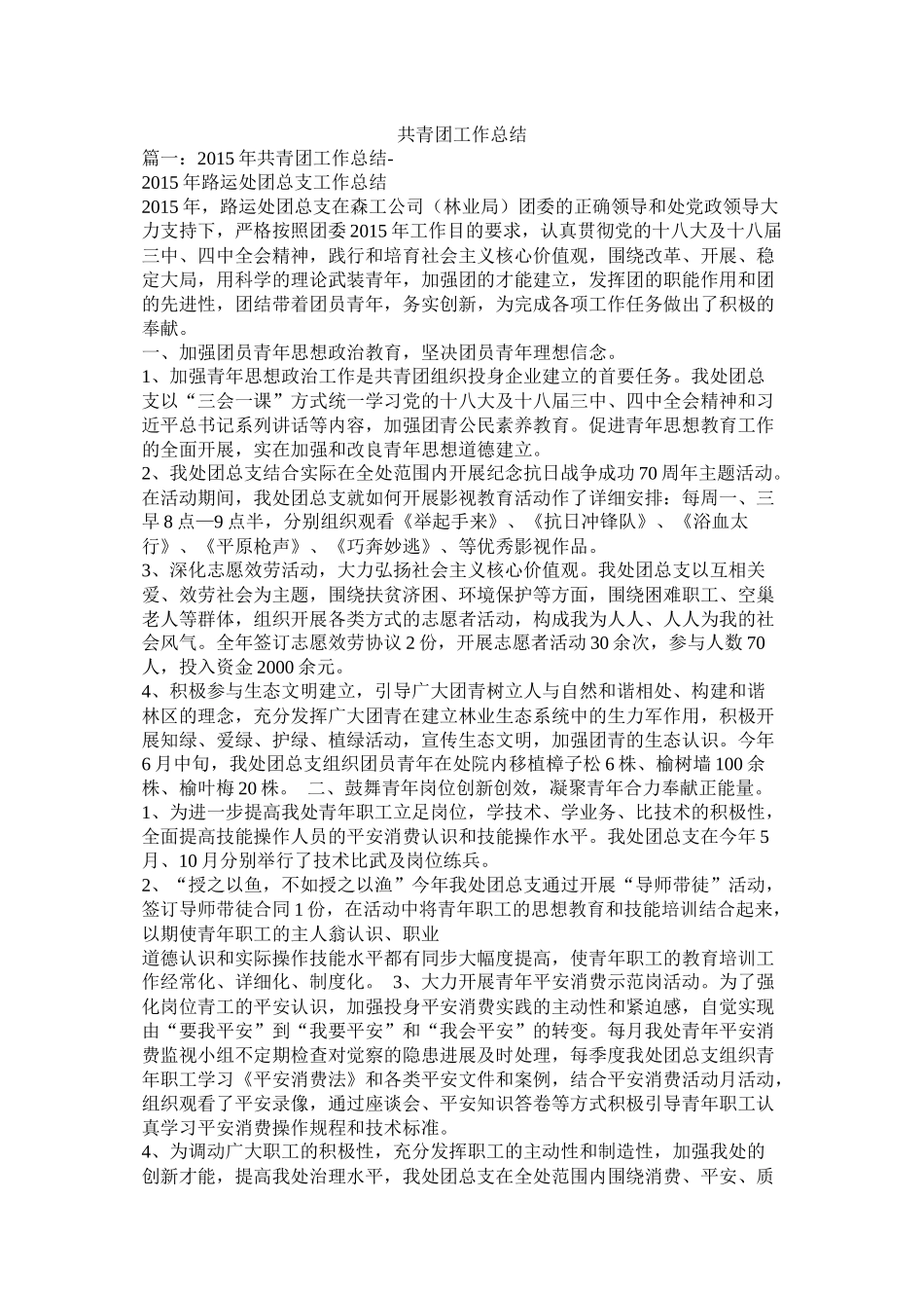 共青团工作总结_第1页