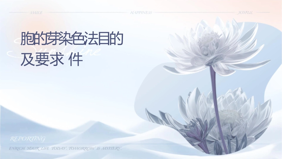 细胞的芽孢染色法目的及要求课件_第1页