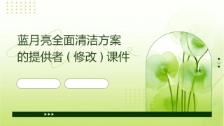 蓝月亮全面清洁方案的提供者(修改)课件