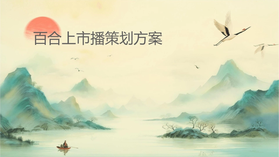 百合上市传播策划方案课件_第1页