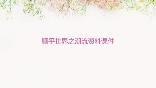 顺乎世界之潮流资料课件