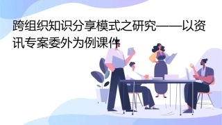 跨组织知识分享模式之研究以资讯专案委外为例课件