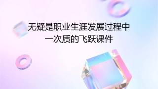 无疑是职业生涯发展过程中一次质的飞跃课件