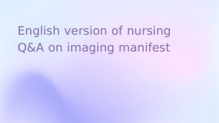 脑炎影像表现英文版护理问答