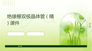 绝缘栅双极晶体管(精)课件