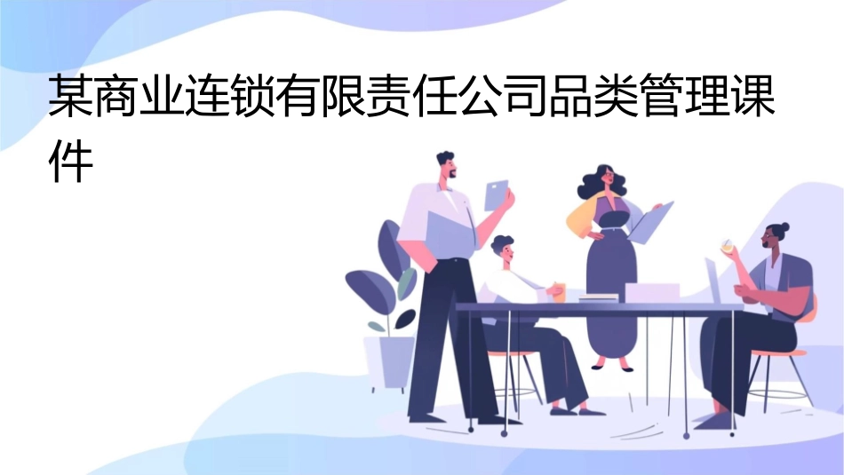 某商业连锁有限责任公司品类管理课件_第1页