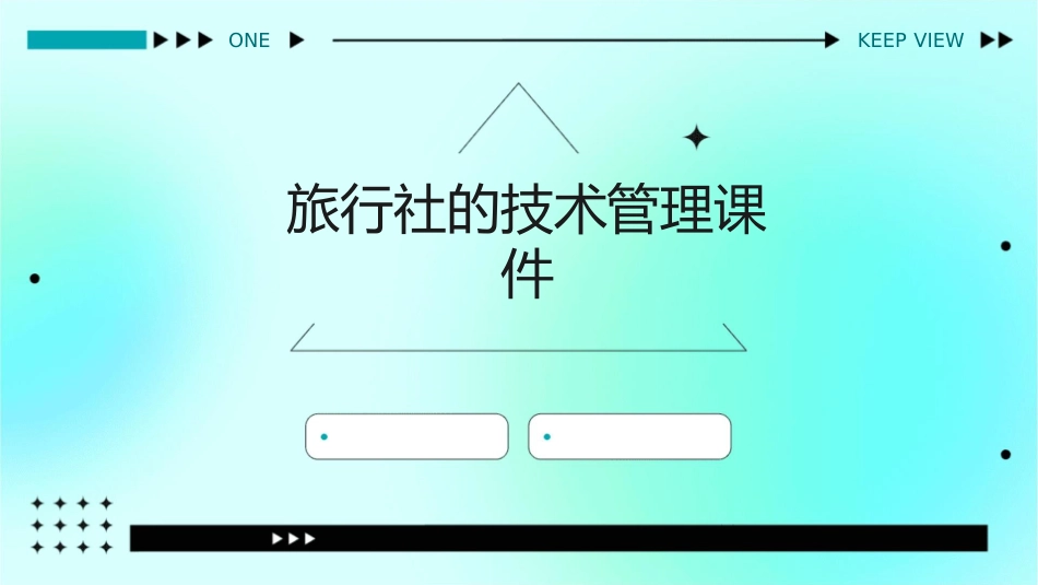 旅行社的技术管理课件_第1页