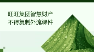 旺旺集团智慧财产不得复制外流课件
