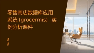 零售商店数据库应用系统(GrocerMIS)实例分析课件