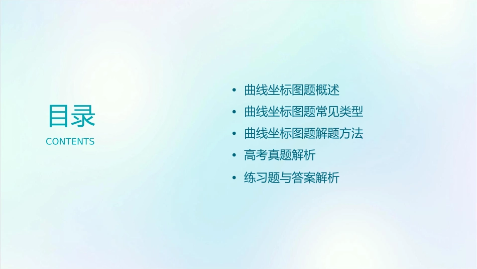 高考题型一曲线坐标图题课件_第2页