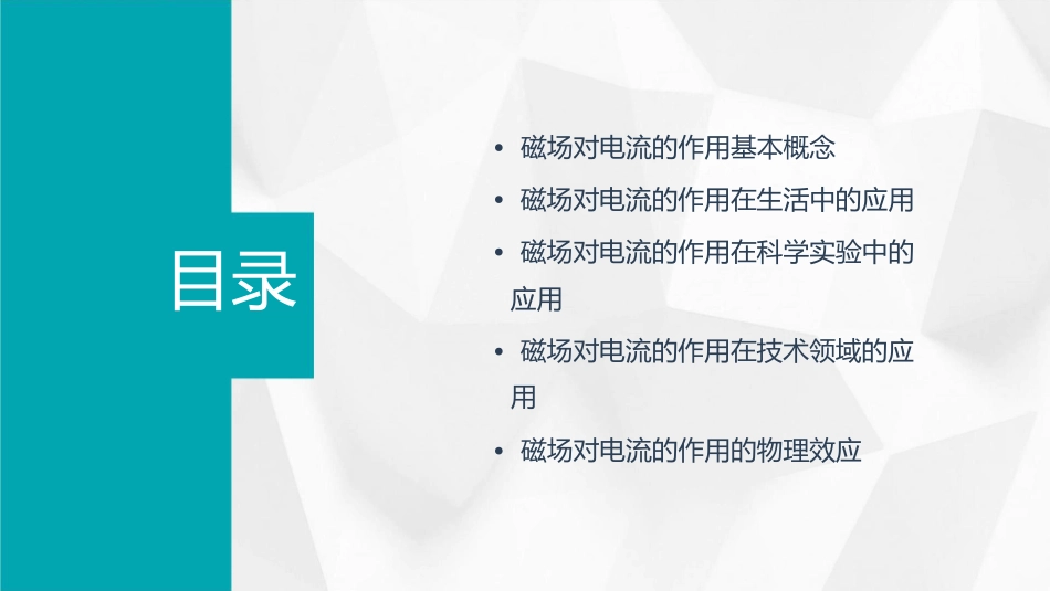 磁场对电流的作用复习课件_第2页