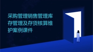 采购管理销售管理库存管理及存货核算维护案例课件