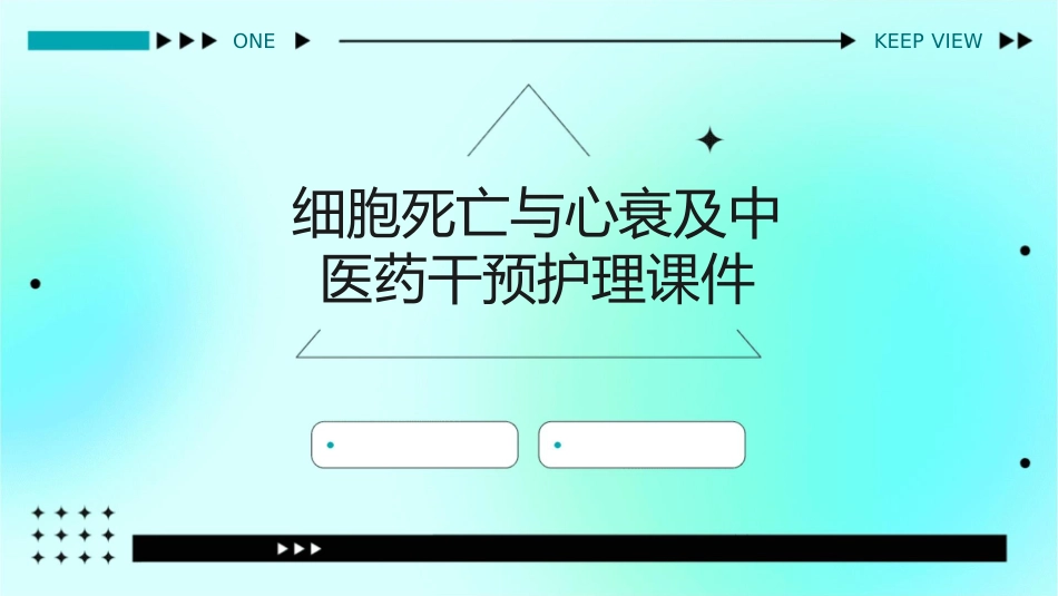 细胞死亡与心衰及中医药干预护理课件_第1页