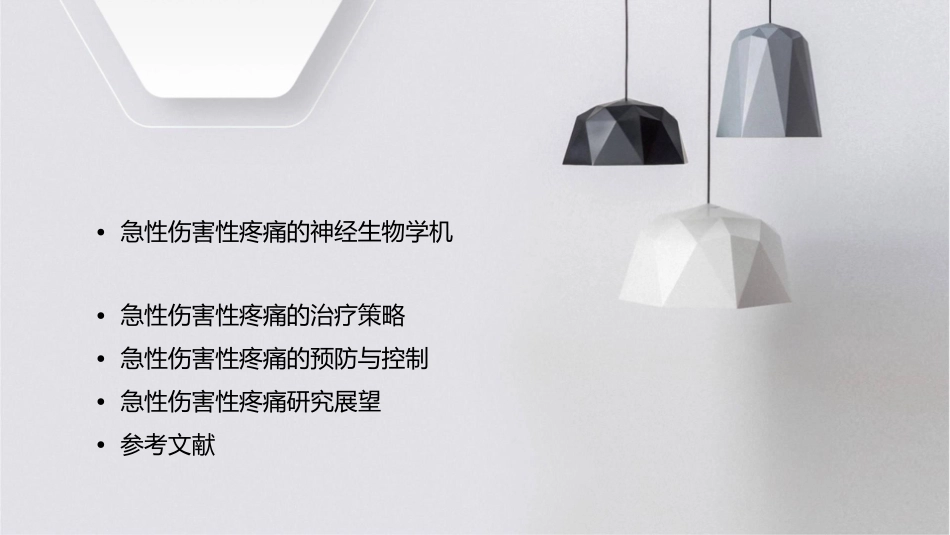 急性伤害性疼痛机理与治疗策略课件_第2页