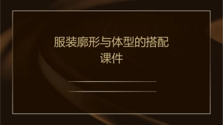 服装廓形与体型的搭配课件