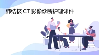 肺结核CT影像诊断护理课件