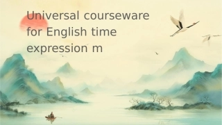 英语时间表达方式通用课件