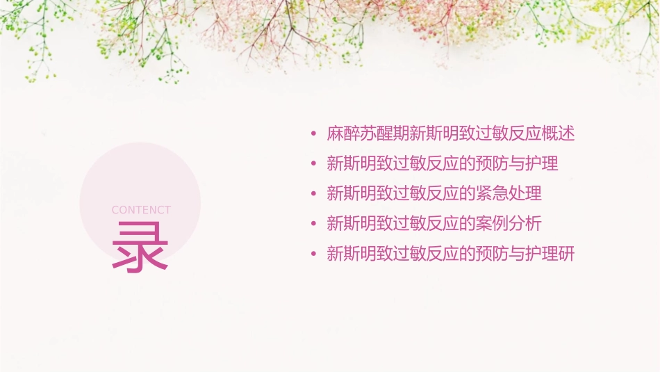麻醉苏醒期新斯明致过敏反应护理课件_第2页