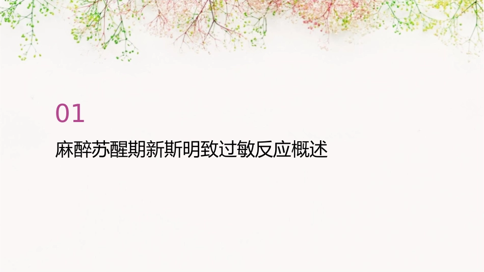 麻醉苏醒期新斯明致过敏反应护理课件_第3页