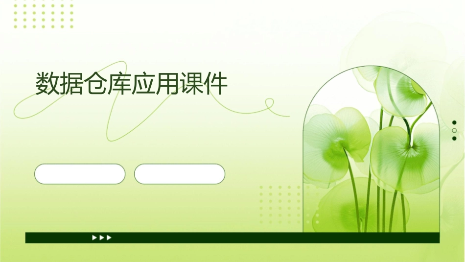 数据仓库应用课件_第1页