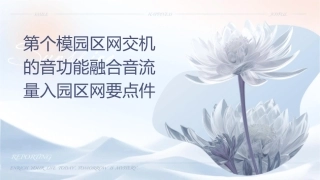 第个模块园区网交换机的语音功能融合语音流量进入园区网要点课件