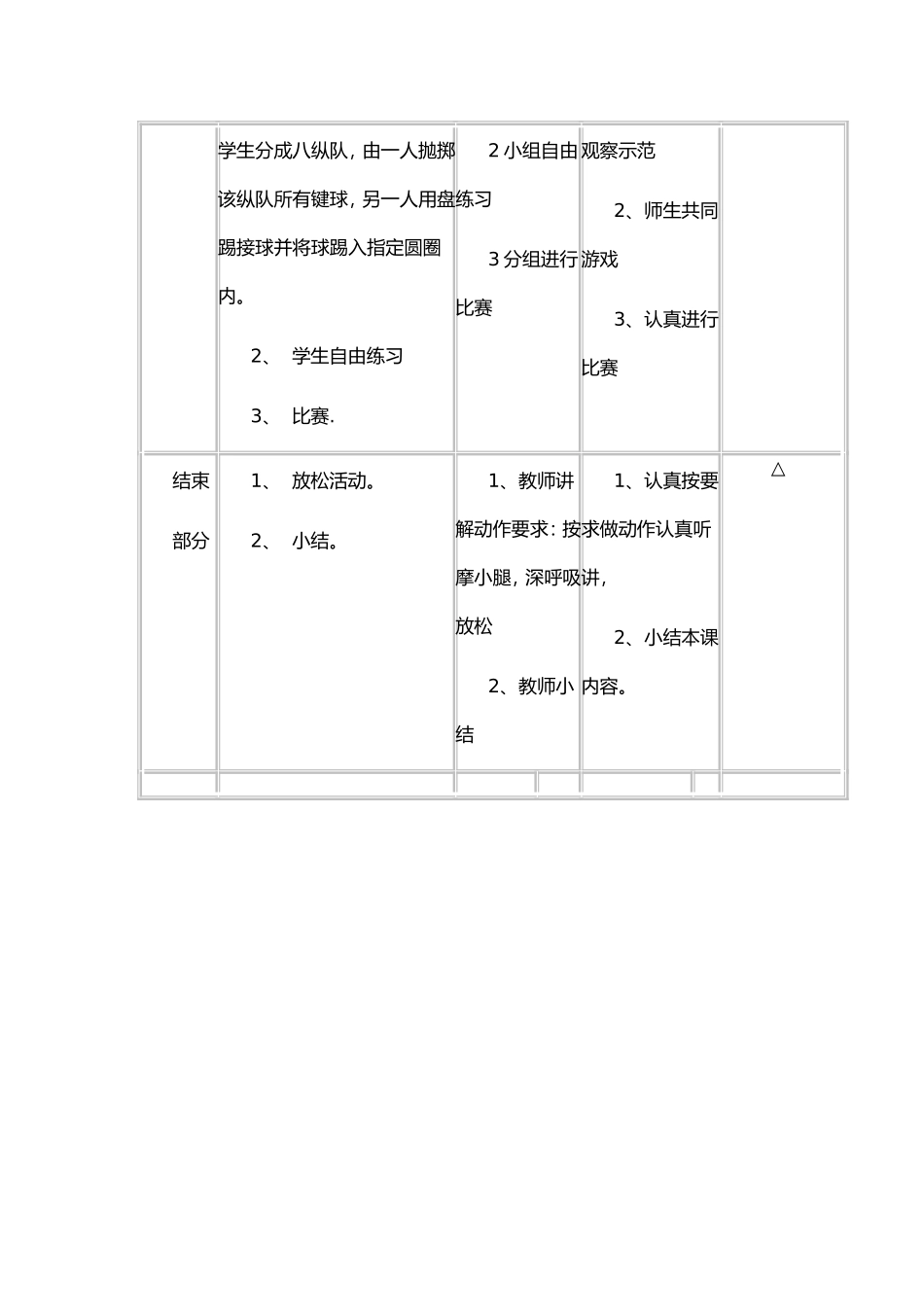 毽球教学教案_第3页