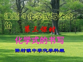 2014化学式的书写